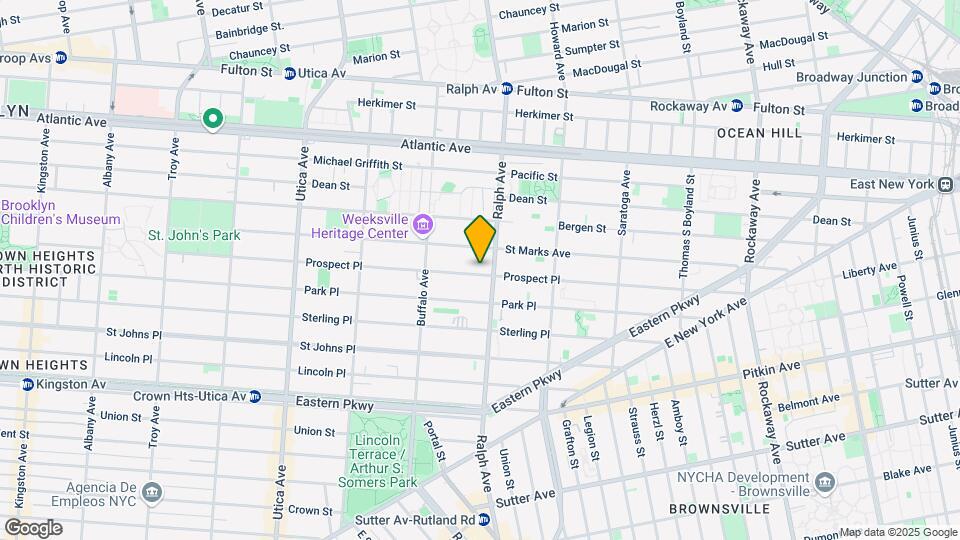 1621 Prospect Place Mapa y Detalles de la Ubicación