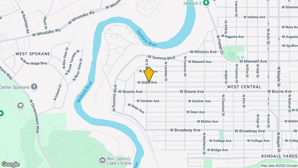 2823 W Sharp Ave Map and Location Details