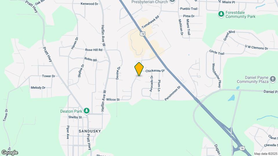 229 Chickasaw Dr Map and Location Details