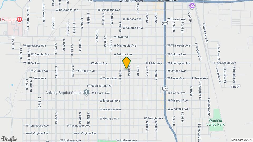 801 W Oregon Ave Map and Location Details