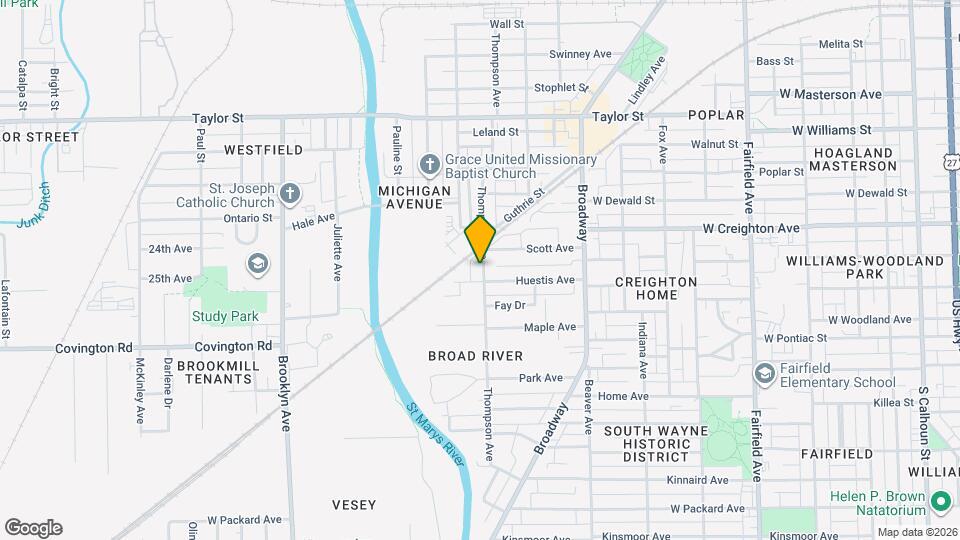 2426 Thompson Ave Map and Location Details