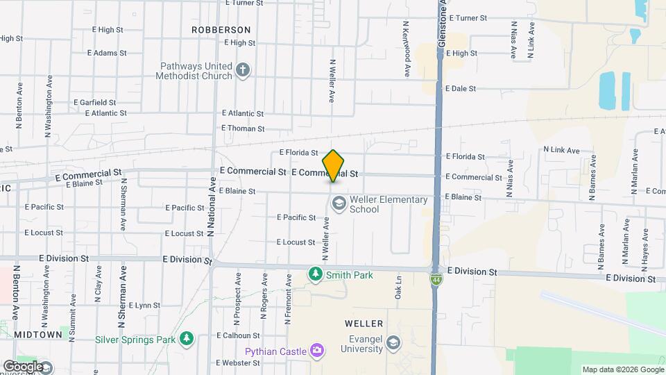 1501 E Blaine St Map and Location Details