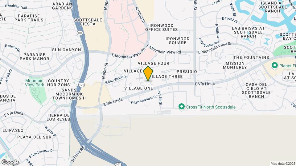 9275 E Mission Ln, Unit 107 Map and Location Details