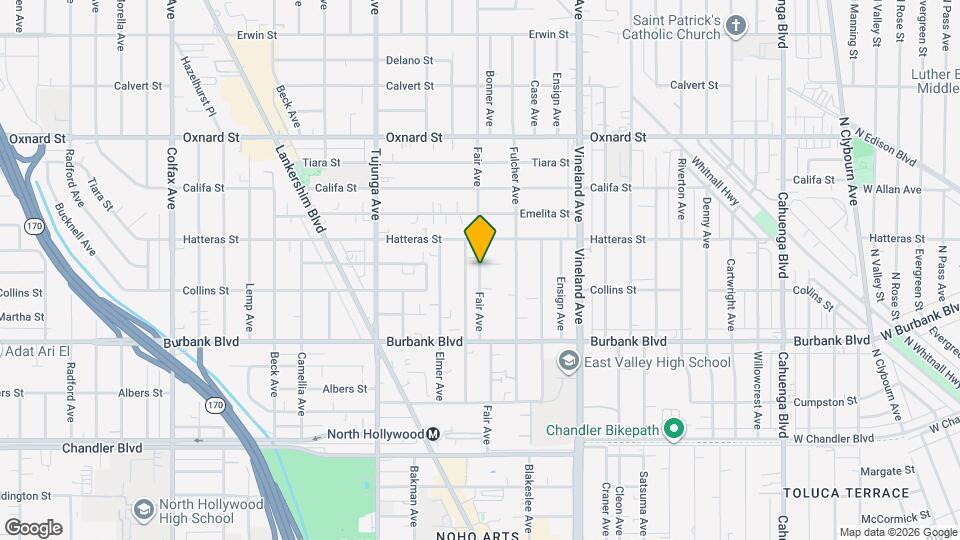 5745 Fair Ave, Unit 5745 1/2 Map and Location Details