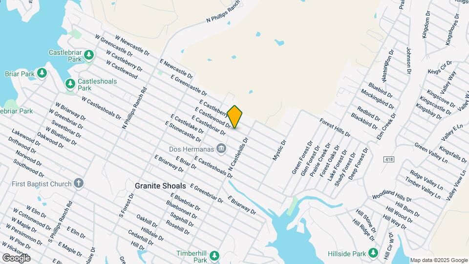 324 E Castlewood Dr Mapa y Detalles de la Ubicación