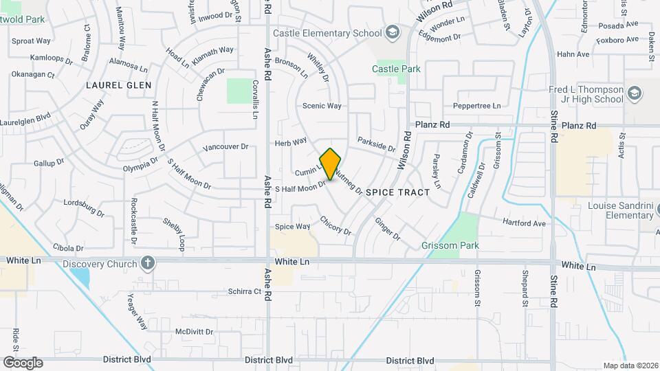 3512 S Half Moon Dr Mapa y Detalles de la Ubicación