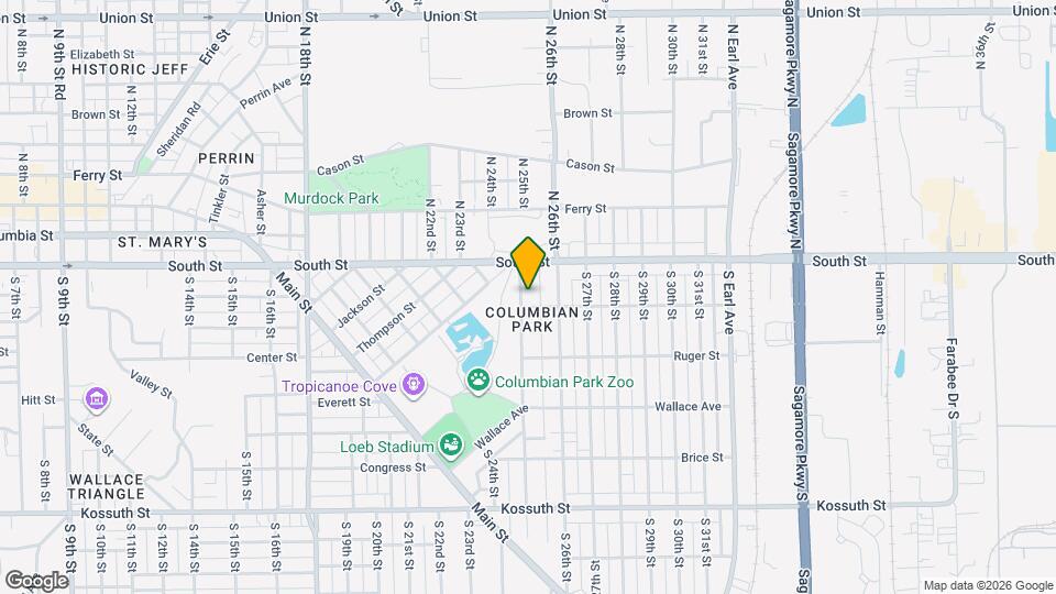 2 bedroom 1 bath Home Map and Location Details