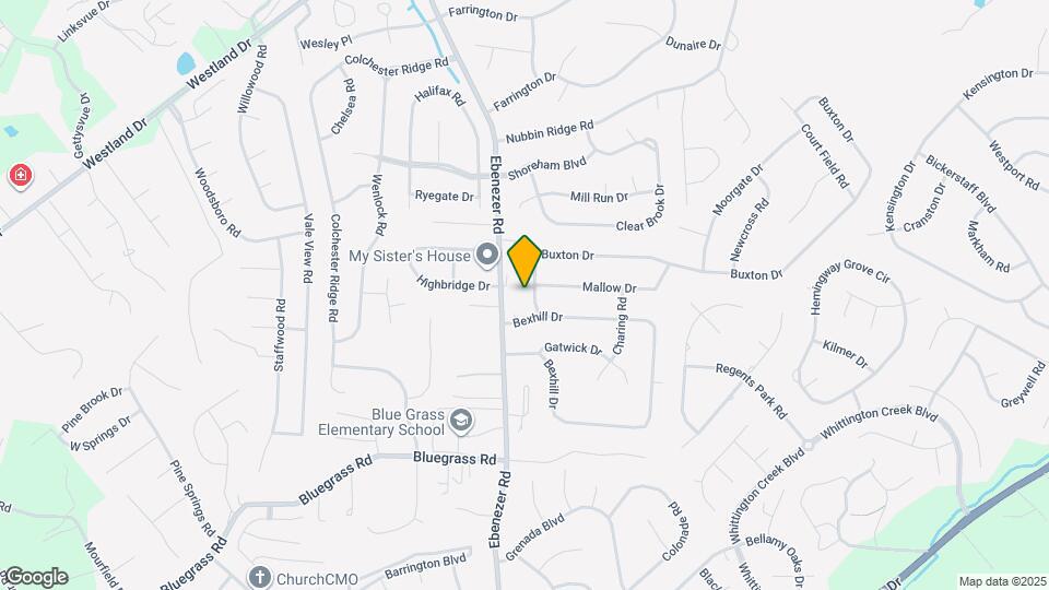 1102 Buxton Dr Map and Location Details