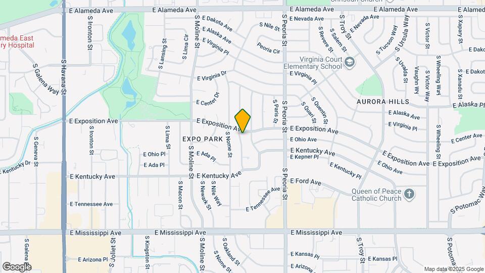 730 S Oakland St Map and Location Details