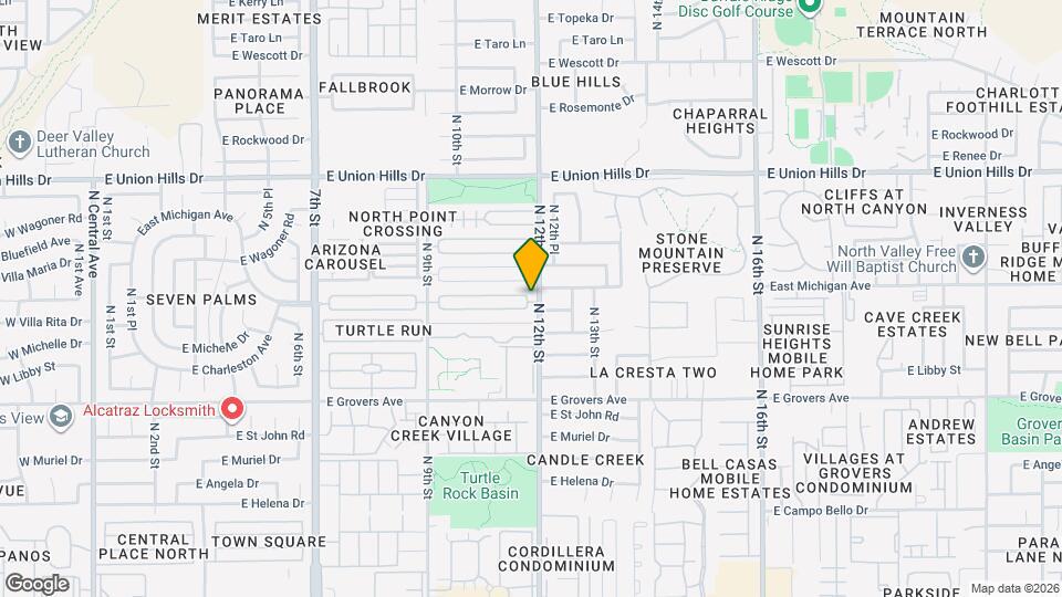 1136 E Villa Rita Dr Map and Location Details