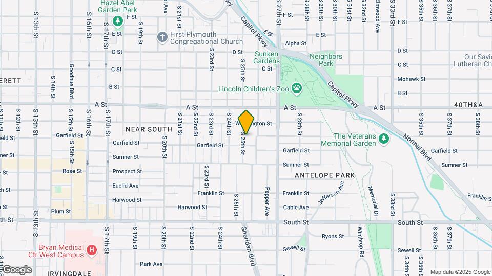 1548 S 25th St Map and Location Details