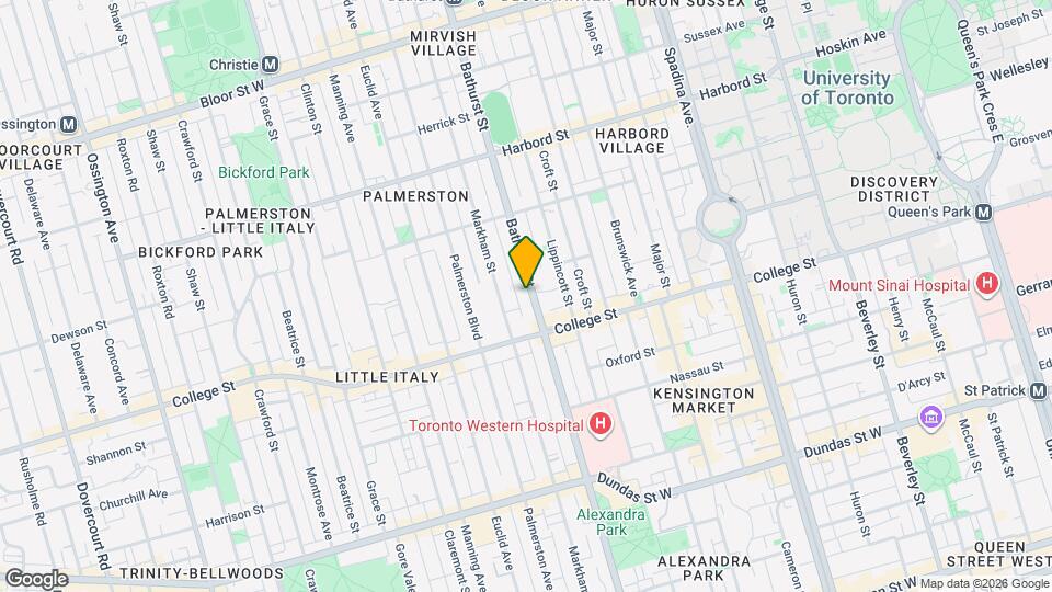 524 Bathurst St Map and Location Details