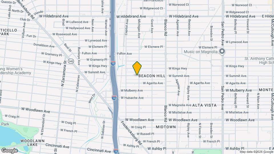 1106 W Summit Ave. Map and Location Details