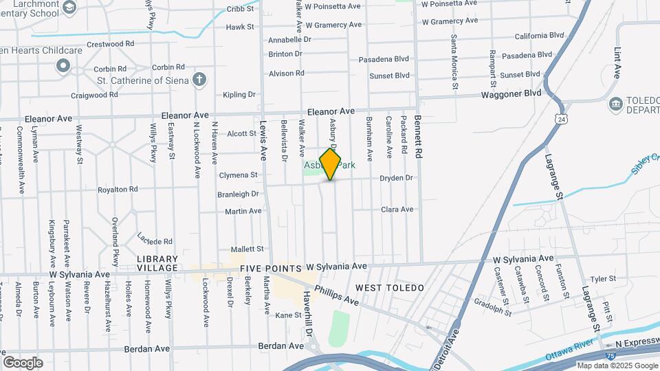 4239 Asbury Dr Map and Location Details