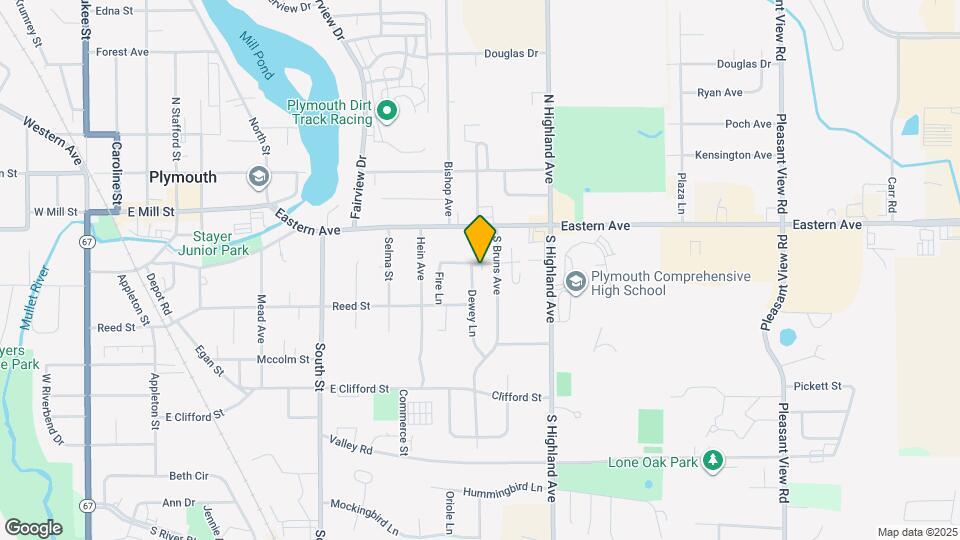 105 Dewey Ln, Unit #1 Mapa y Detalles de la Ubicación