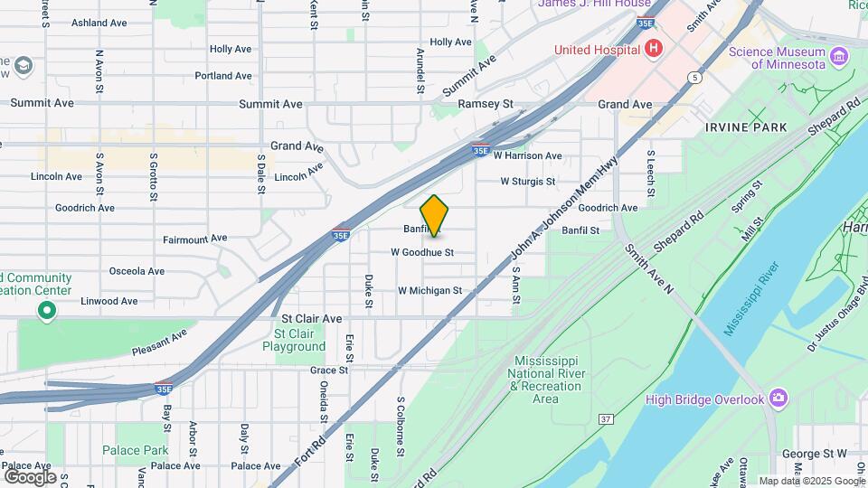 431 Goodhue St Map and Location Details