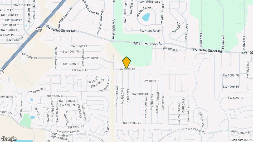 10782 SW 78th Ct Map and Location Details