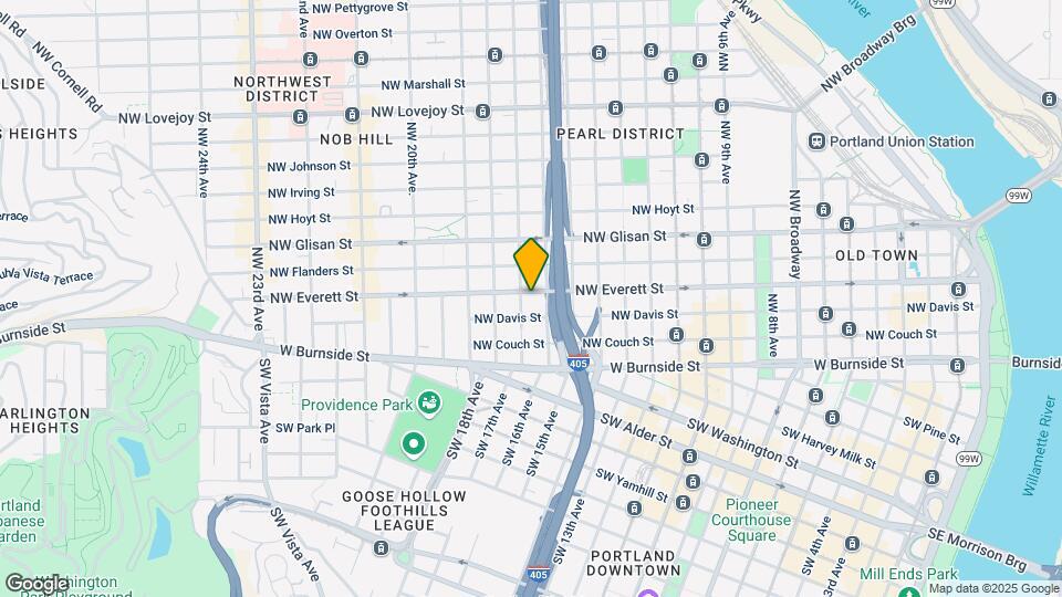 1628 NW Everett St Map and Location Details