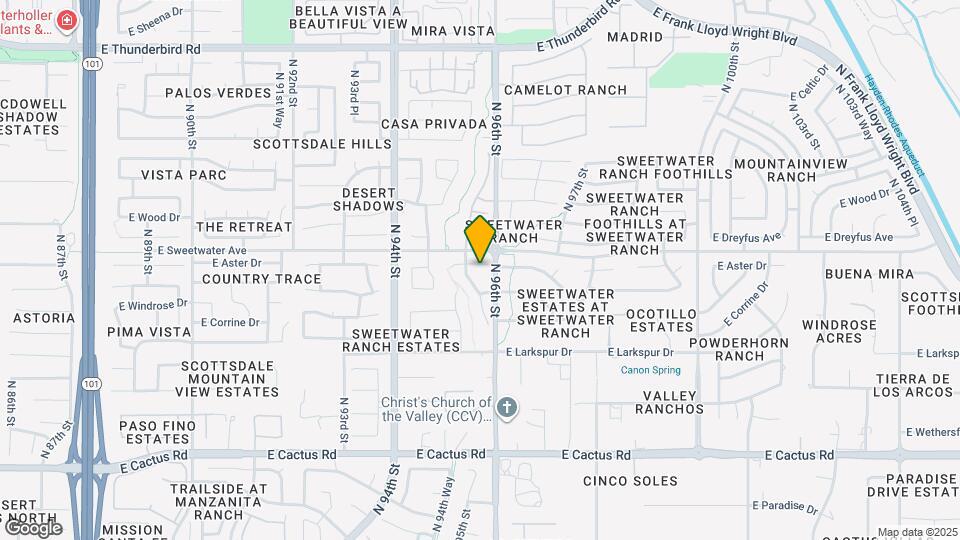 9573 E Windrose Dr Map and Location Details