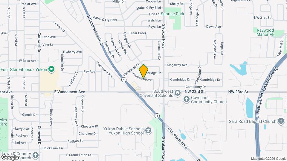 1022 Garden Grove Map and Location Details