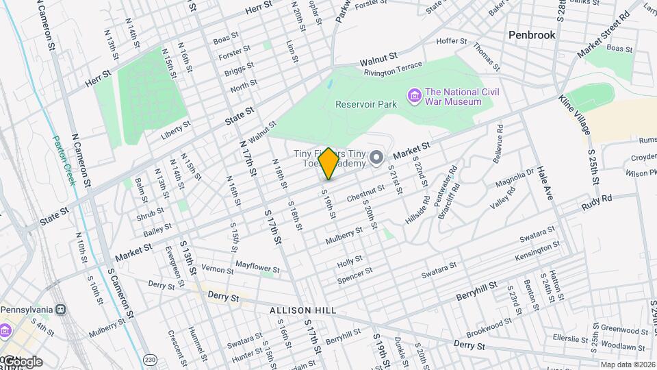 1909 Market St Map and Location Details