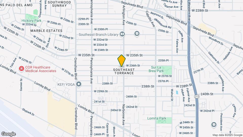 23611 Arlington Ave Map and Location Details