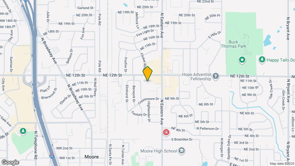 1211 Parkwood Ct Mapa y Detalles de la Ubicación