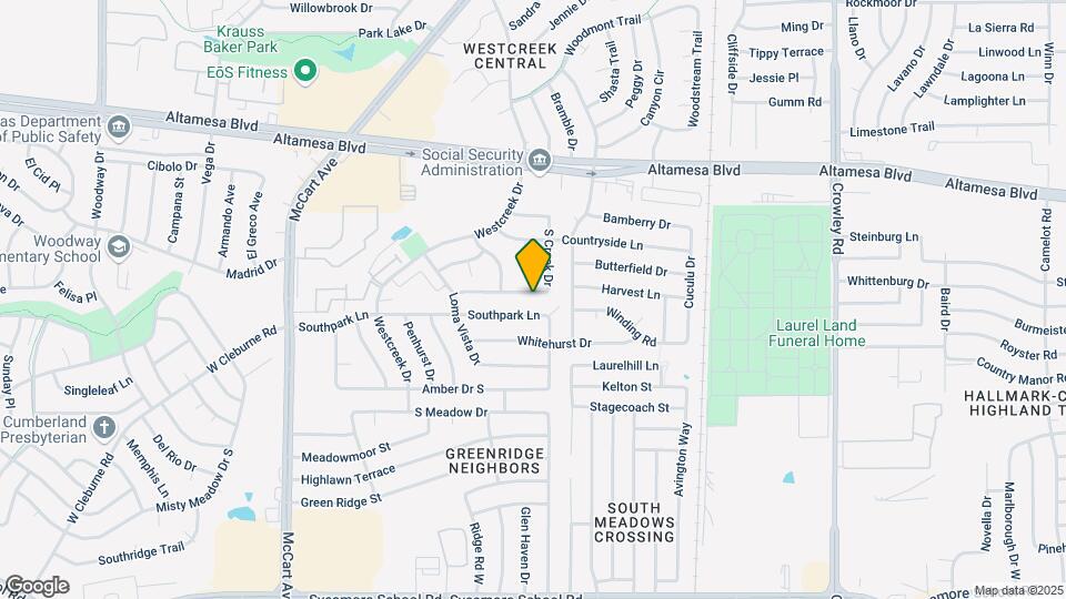 6809 S Creek Dr Map and Location Details