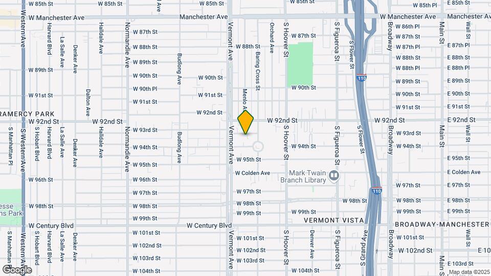 826 W 93rd St Map and Location Details