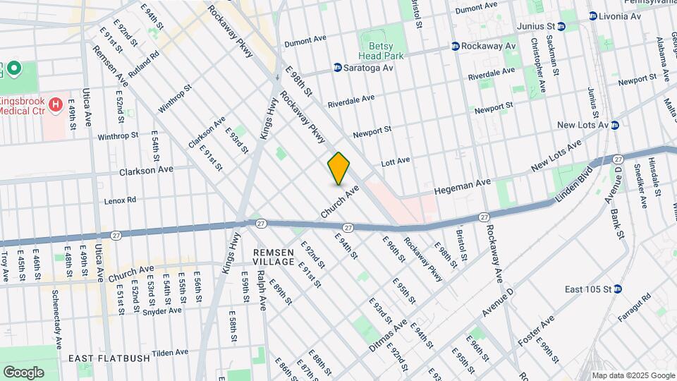 494 E 96th St Map and Location Details