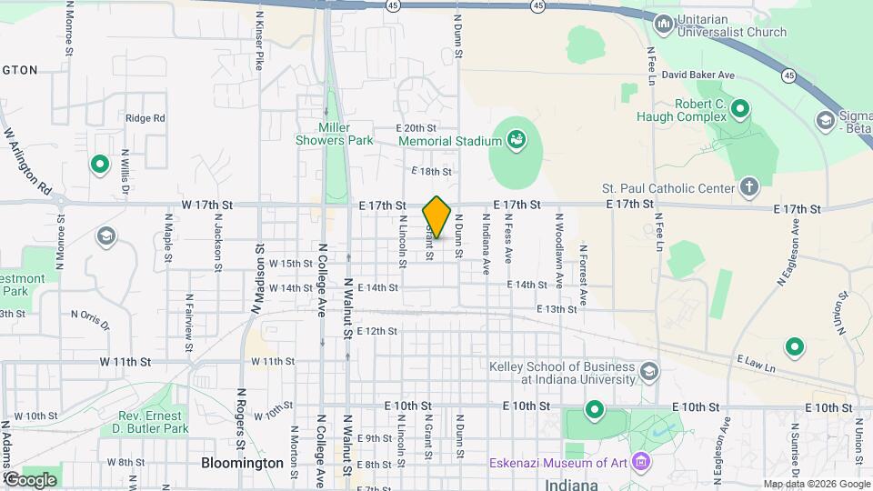 408 E 16th St Map and Location Details