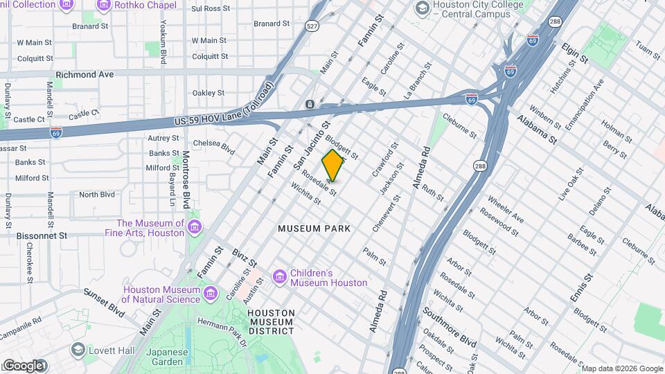 1409 Rosedale St Map and Location Details