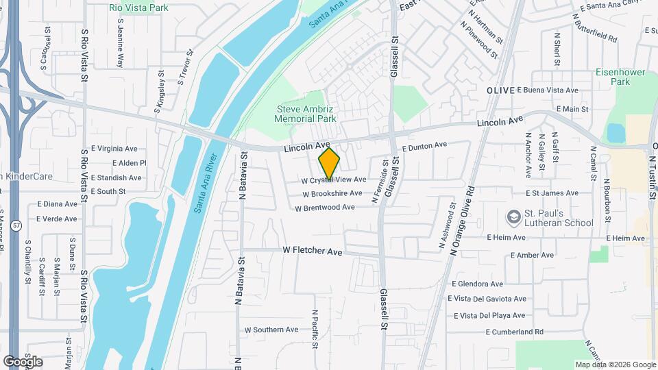 400 W Crystal View Ave Map and Location Details