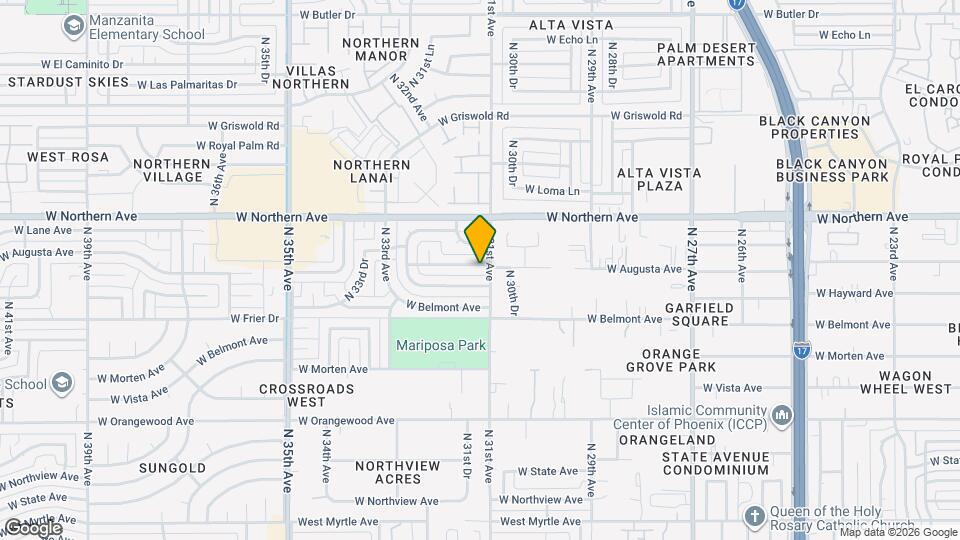 3109 W Augusta Ave Map and Location Details