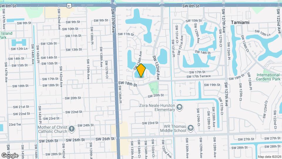 13331 SW 17th Ln Map and Location Details