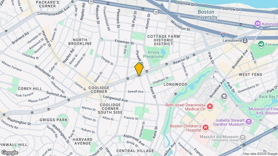 1195 Beacon St Map and Location Details