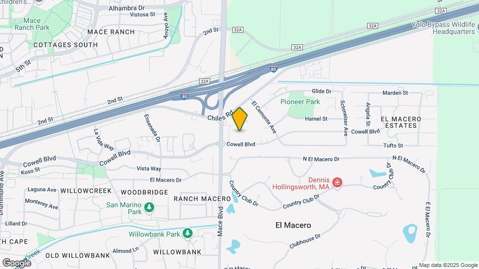 El Macero Apartments Map and Location Details