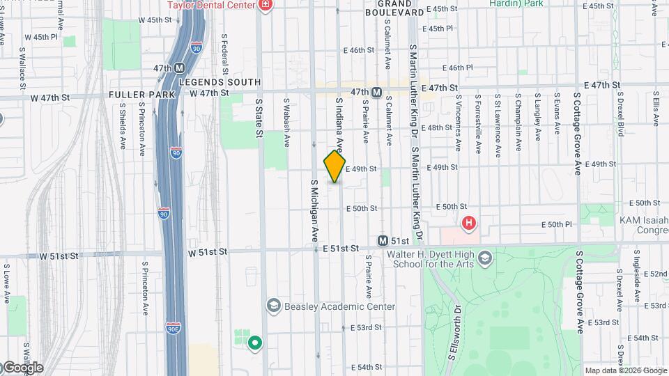 4926 S Indiana Ave Map and Location Details