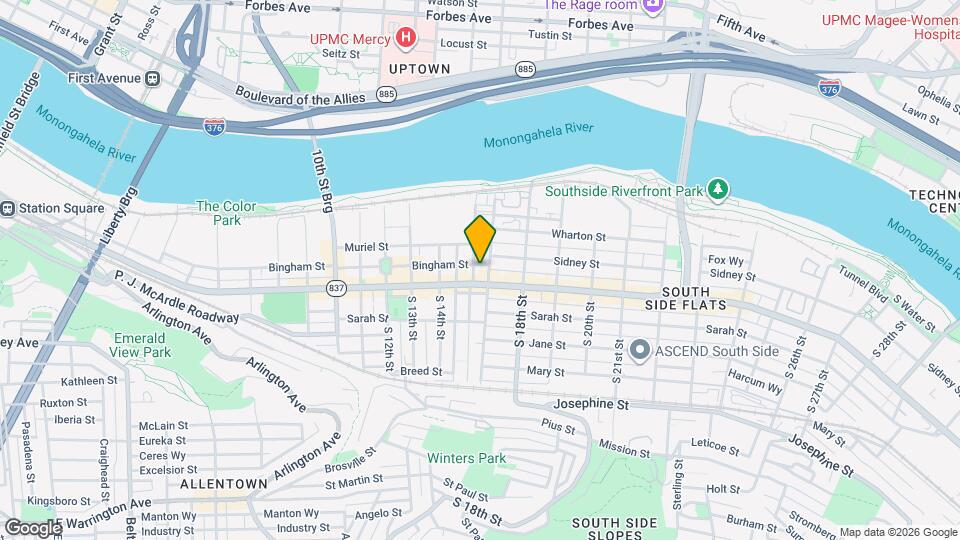 1606 Bingham St, Unit Floor 2 Map and Location Details