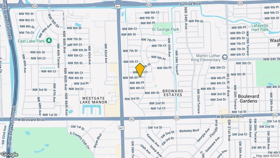 3820 NW 5th St Map and Location Details