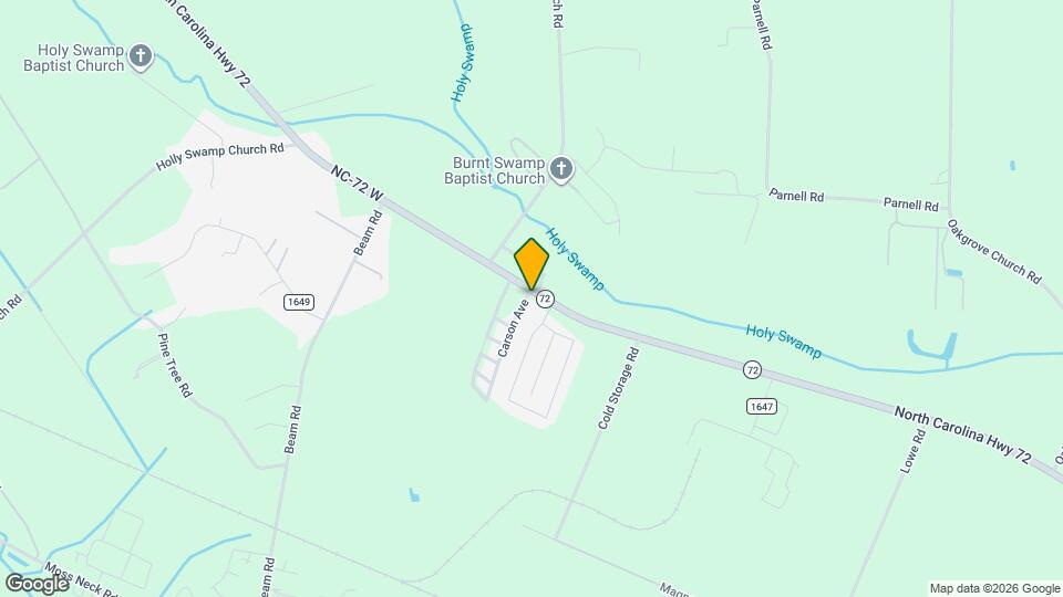 4599 North Carolina Hwy 72 Map and Location Details