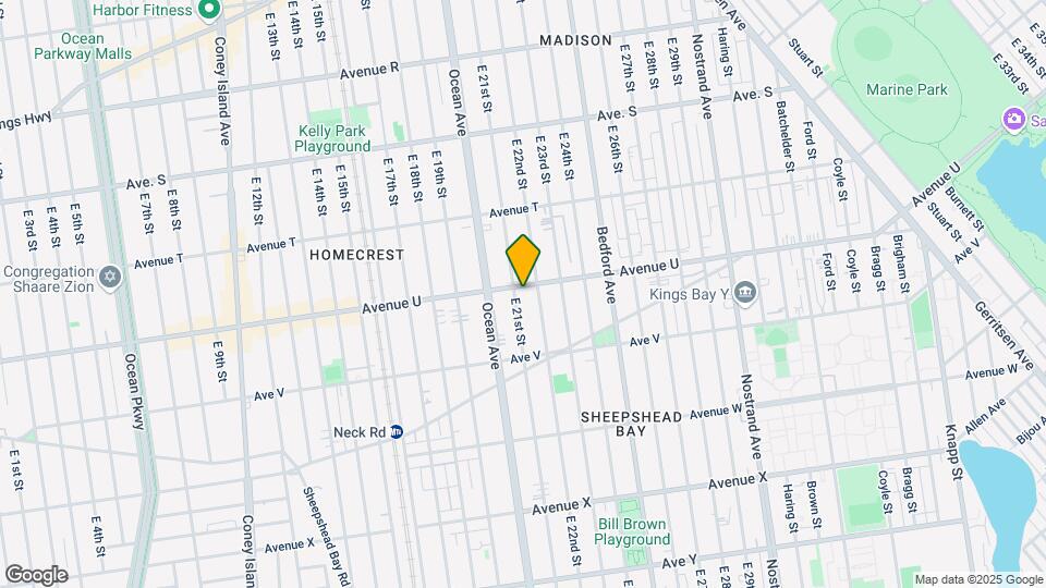 2177 E 21st St Map and Location Details