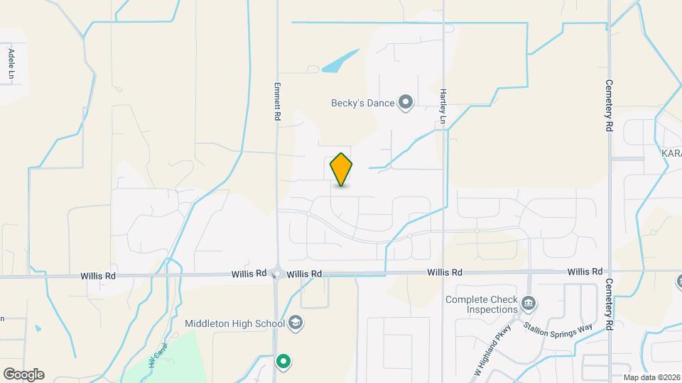 1878 W Blue Lightning St Map and Location Details