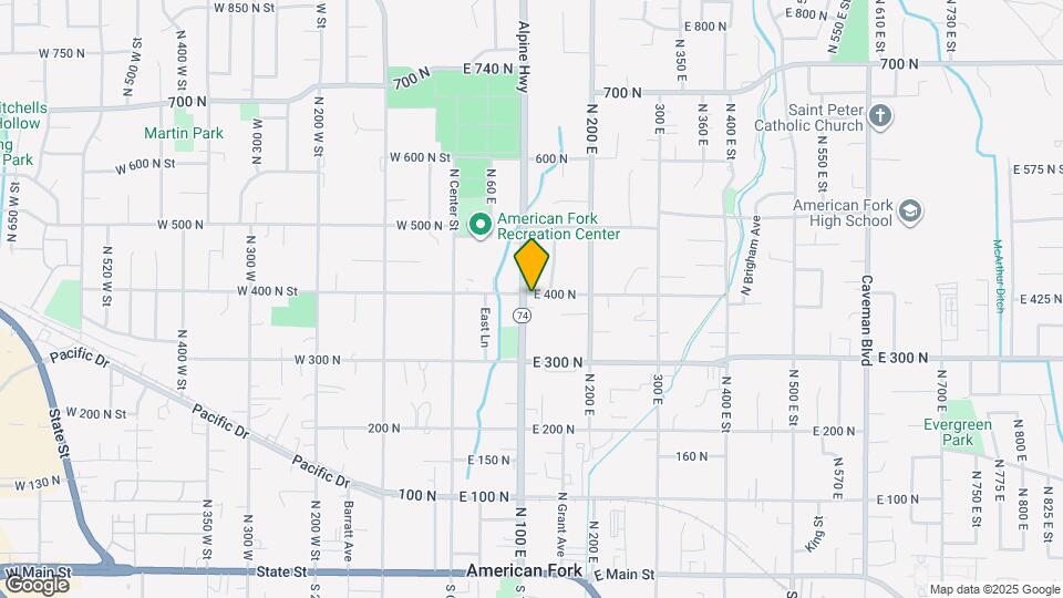 396 N 100 E Mapa y Detalles de la Ubicación