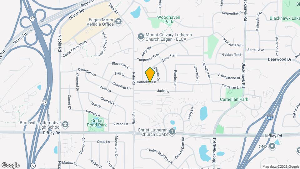 1932 Carnelian Ln Mapa y Detalles de la Ubicación