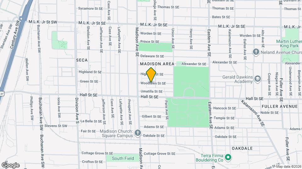 444 Woodlawn St SE Mapa y Detalles de la Ubicación