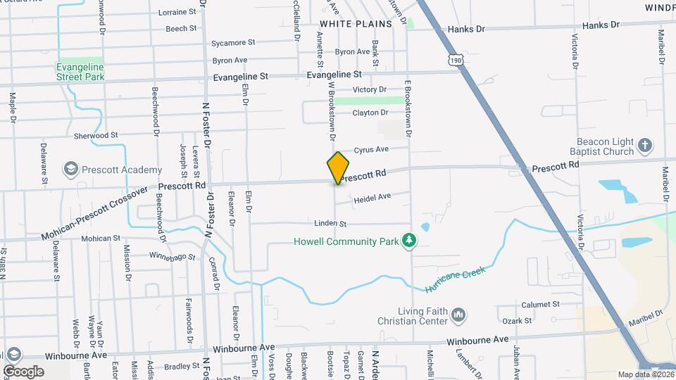5836 Prescott Rd Map and Location Details