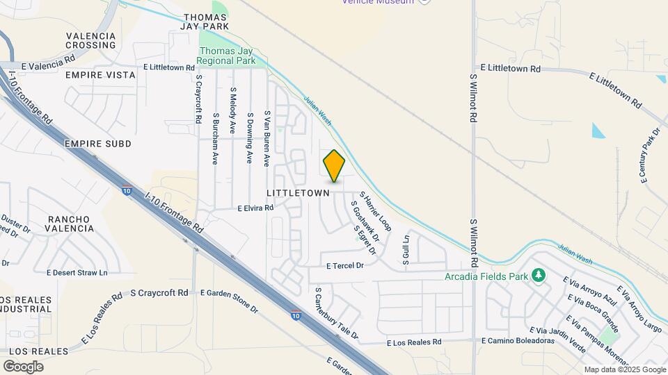 5895 E Hackle Ln Map and Location Details