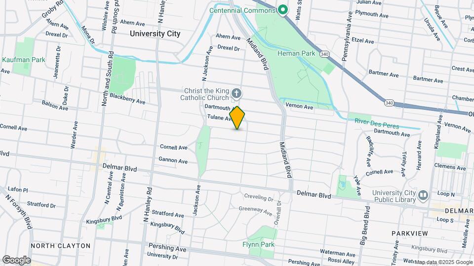 7318 Amherst Ave Map and Location Details