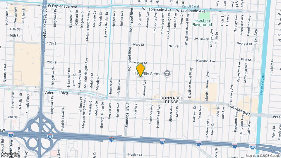 1615 Pomona St, Unit Cottage Map and Location Details